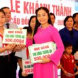 TẶNG HỌC BỔNG KHÁNH THÀNH CẦU FICO.12 XÃ TÂN HƯNG